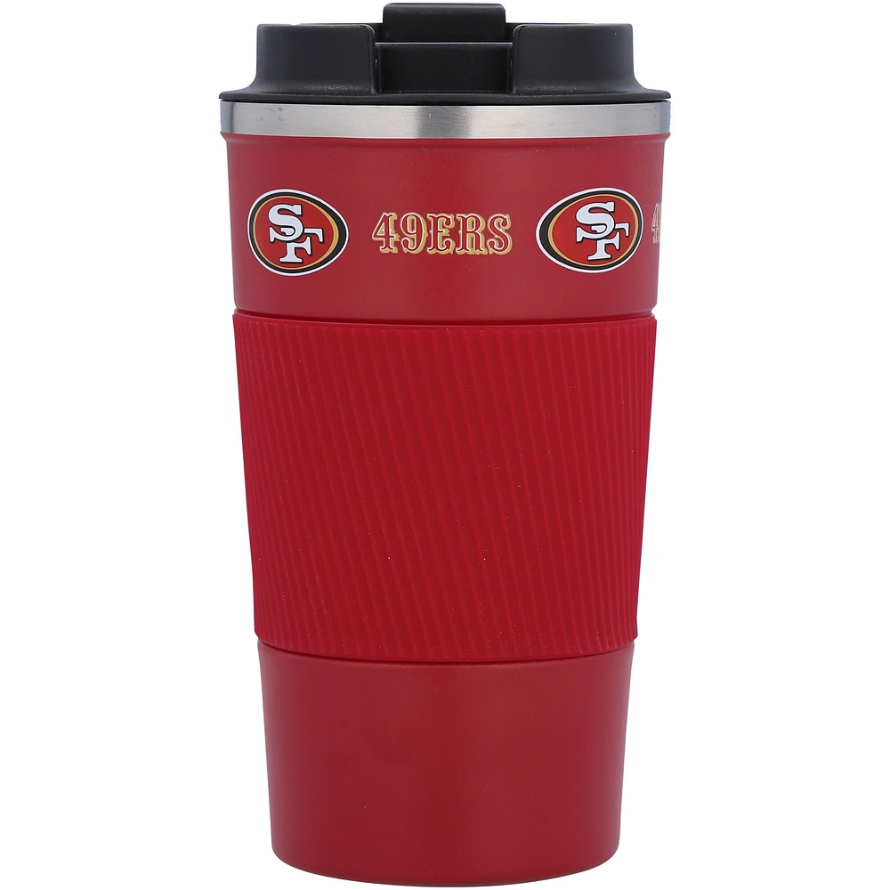 Gobelet à café San Francisco 49ers 18 oz avec poignée en silicone