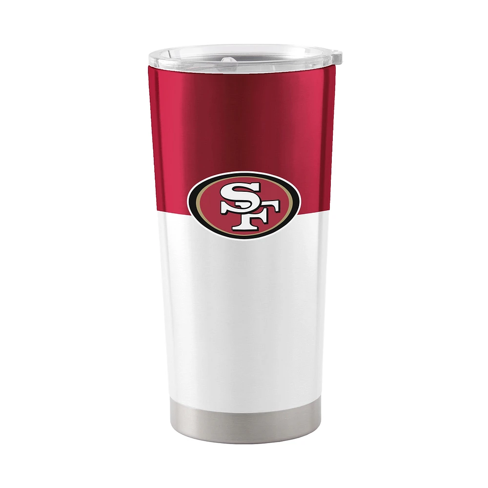 49ers de San Francisco 20 oz. Gobelet en acier inoxydable à blocs de couleurs