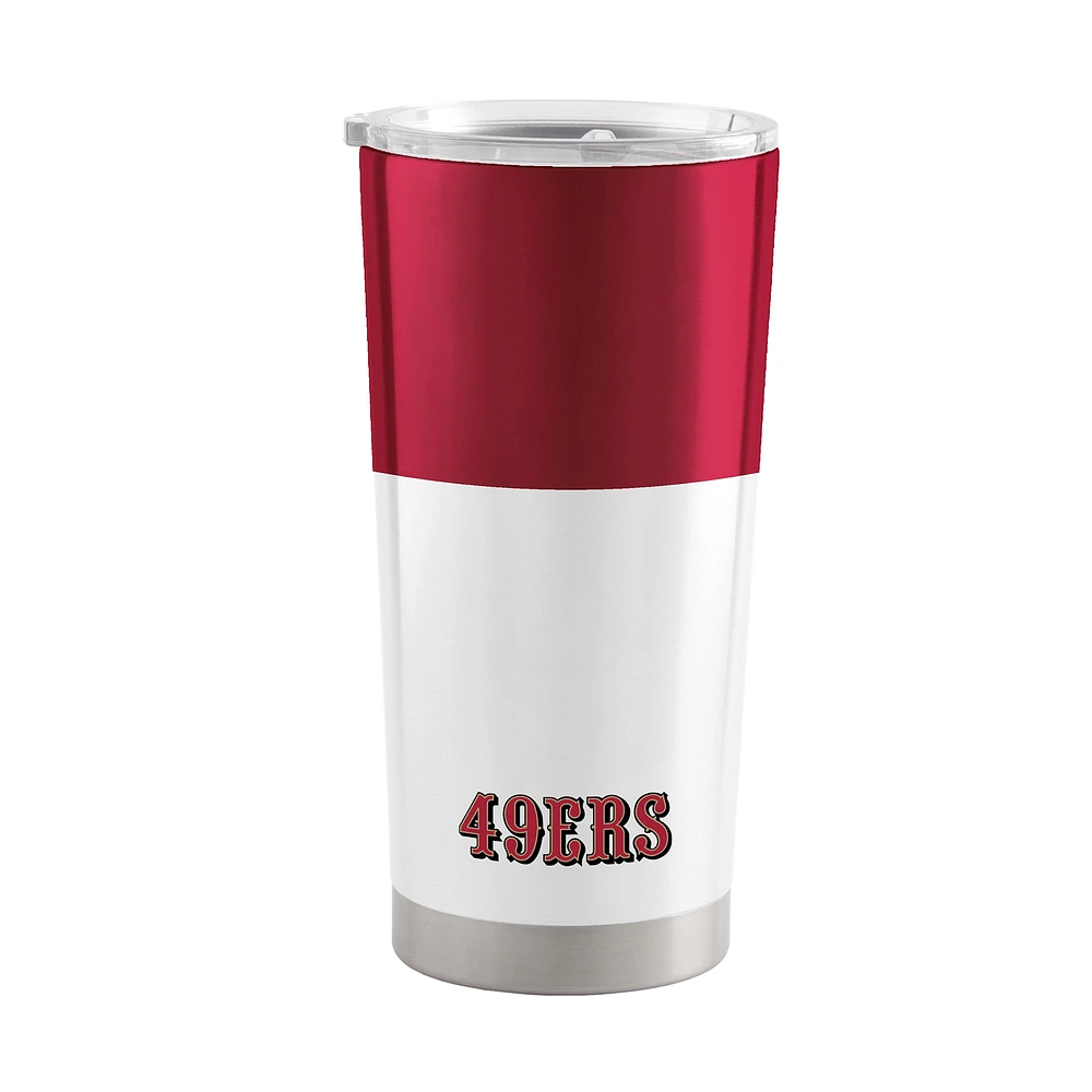 49ers de San Francisco 20 oz. Gobelet en acier inoxydable à blocs de couleurs