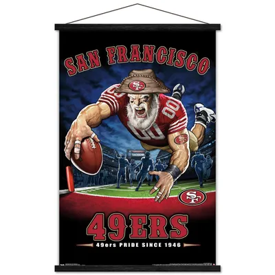 San Francisco 49ers 5-Time Super Bowl Champions 24'' x 34'' Magnetic Framed  Poster