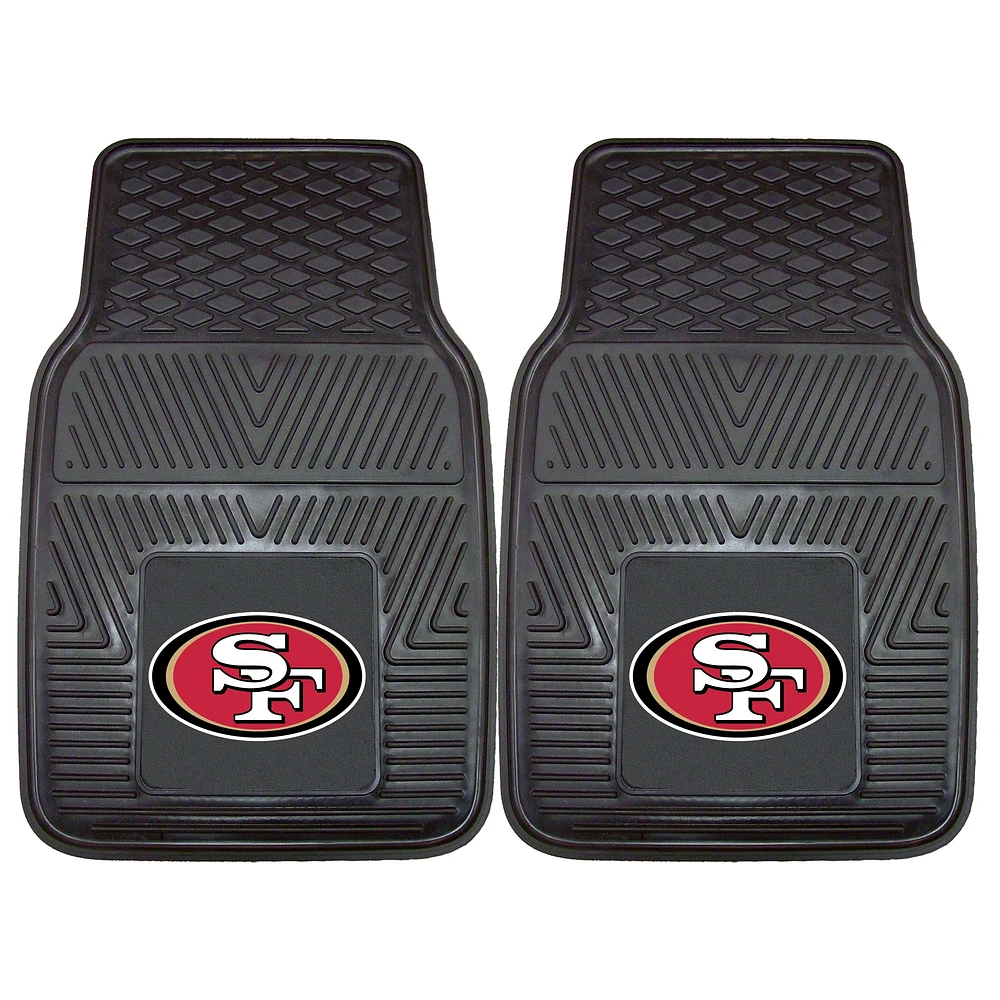 San Francisco 49ers 27" x 18" 2-Pack Vinyl Car Mat Set