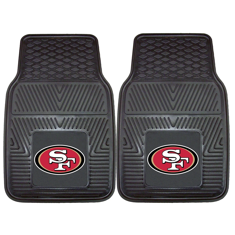 San Francisco 49ers 27" x 18" 2-Pack Vinyl Car Mat Set