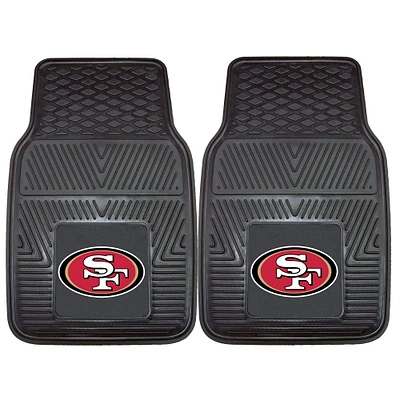San Francisco 49ers 27" x 18" 2-Pack Vinyl Car Mat Set