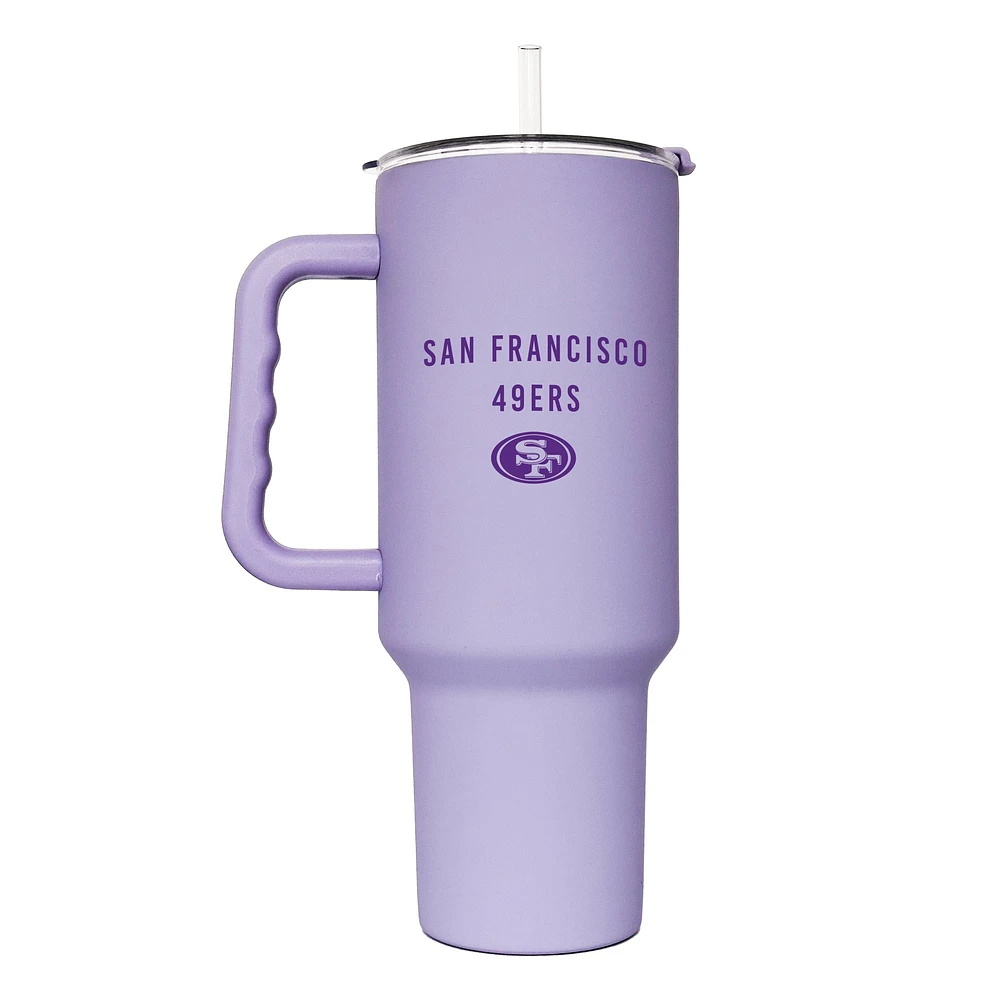 San Francisco 49ers 40oz. Lavender Soft Touch Tumbler