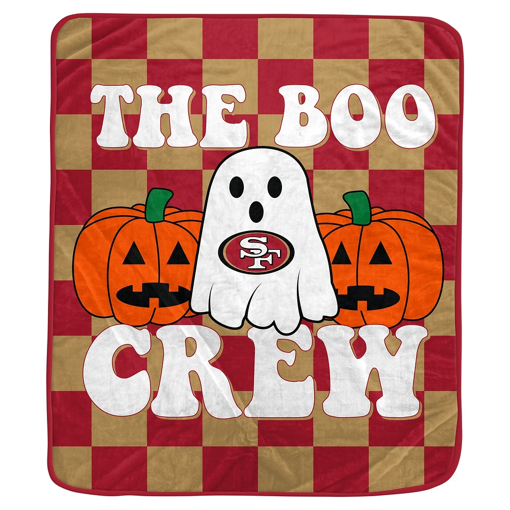 San Francisco 49ers 50" x 60" Boo Crew Flannel Fleece Blanket