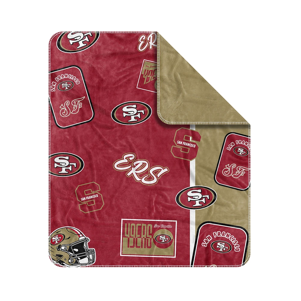 San Francisco 49ers 50” x 60” Dream Weave Throw Blanket