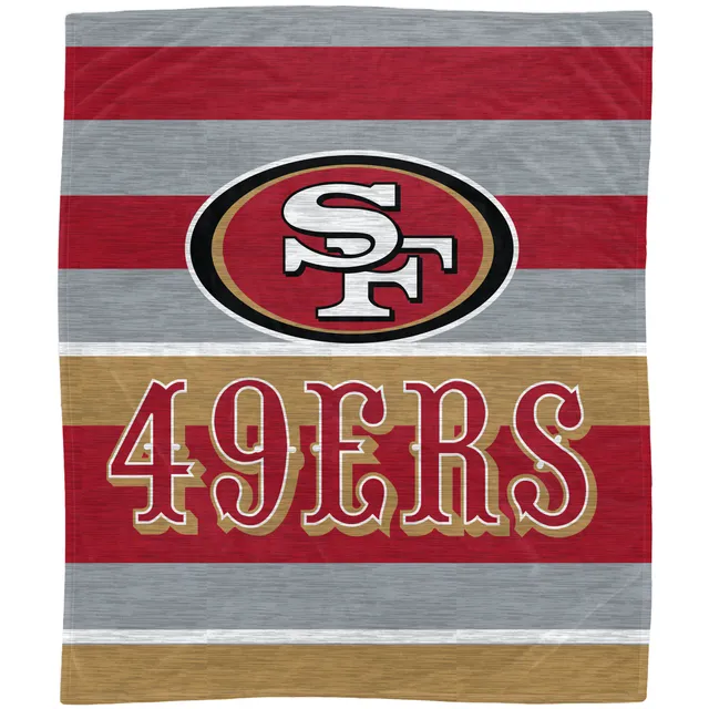 NFL San Francisco 49ers Helmet Stripes Flannel Fleece Blanket