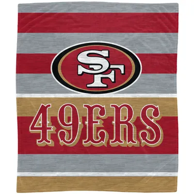 San Francisco 49ers 50'' x 60'' Stripe Flannel Fleece Blanket