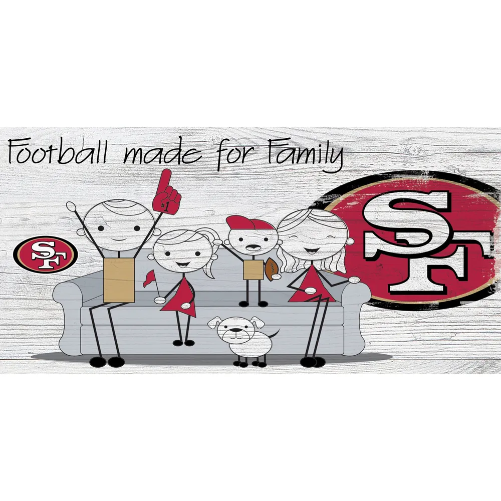 Lids San Francisco 49ers 6'' x 12'' Fansticks Couch Sign