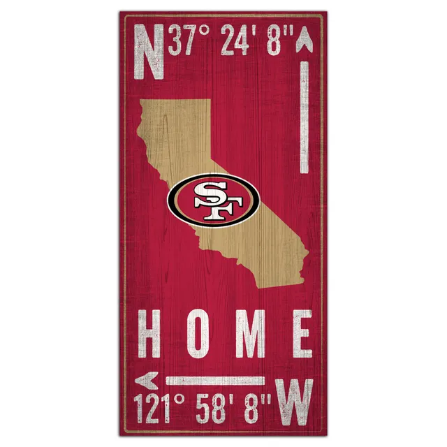 San Francisco 49ers 12 x 6 Personalized Dog Bone Sign