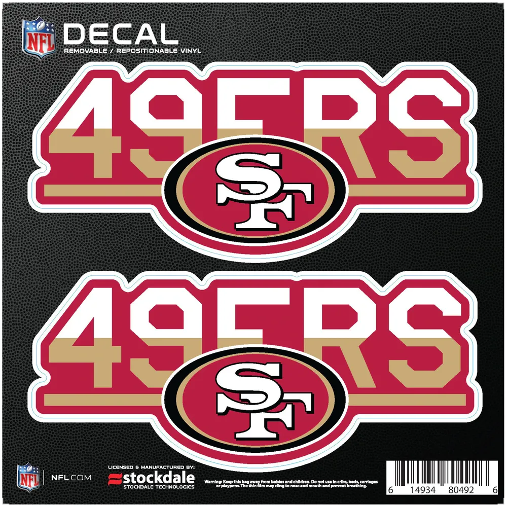 San Francisco 49ers Carbon 6 x 6 Oval Full Color Magnet