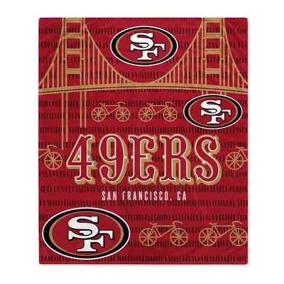 San Francisco 49ers 60'' x 70'' Hometown Logo Fleece Blanket