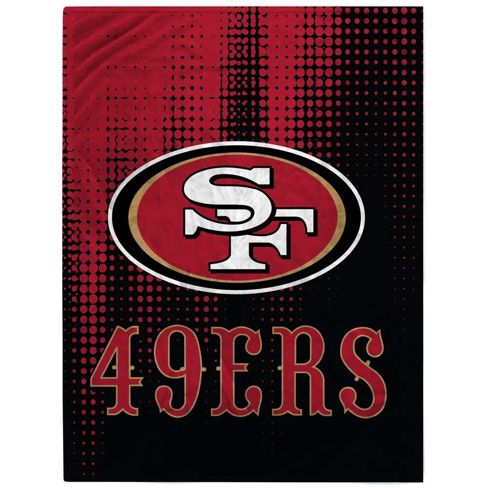 Lids San Francisco 49ers 60'' x 80'' Half Tone Drip Flannel Fleece Blanket