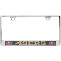 San Francisco 49ers All Over Chrome License Plate Frame