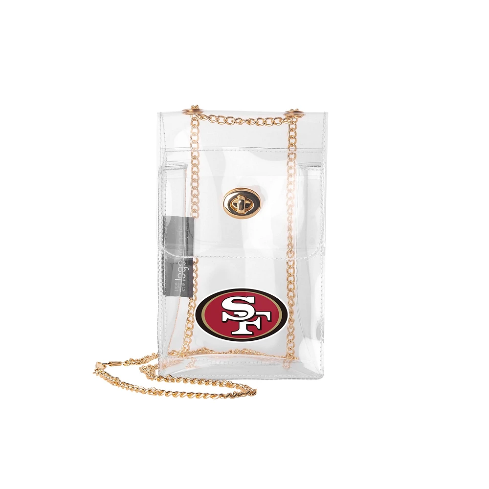 San Francisco 49ers Clear Essential Crossbody Purse