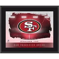 San Francisco 49ers Framed 10.5" x 13" Sublimated Horizontal Team Logo Plaque