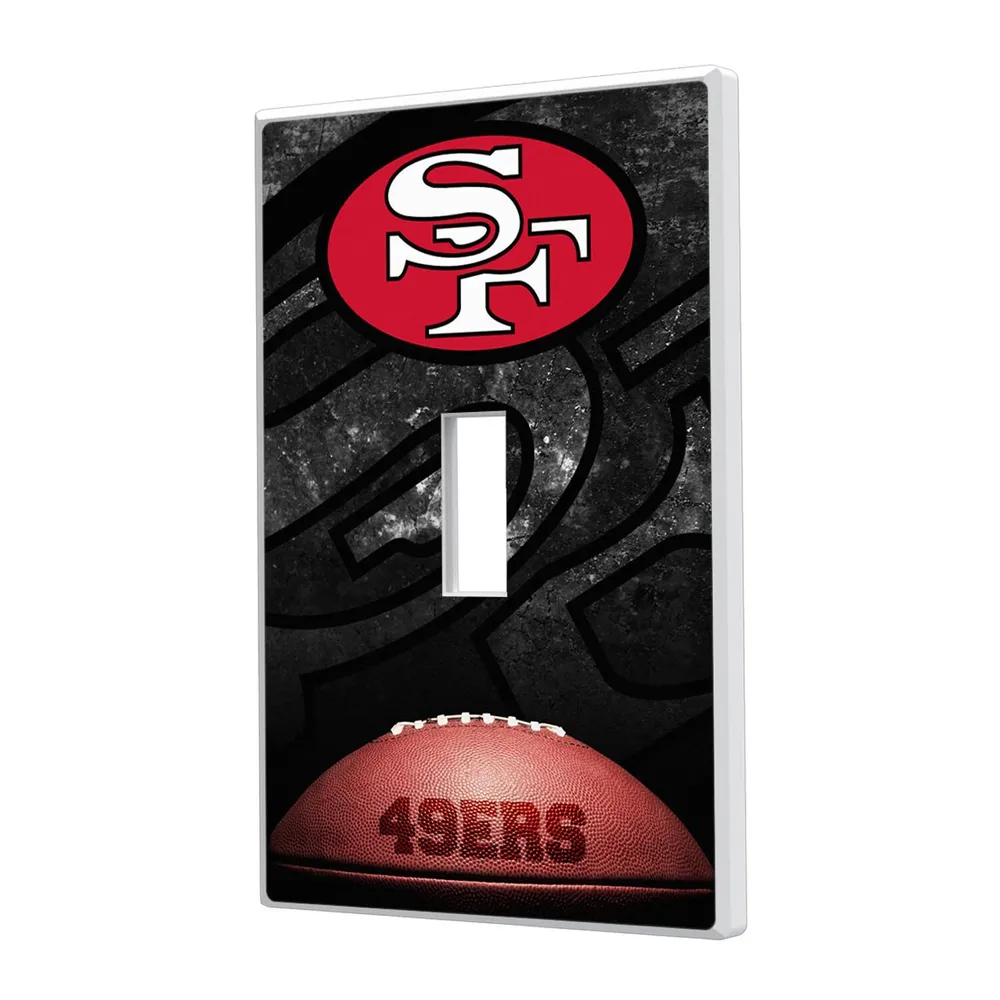 San Francisco 49ers Stripe Single Rocker Light Switch Plate