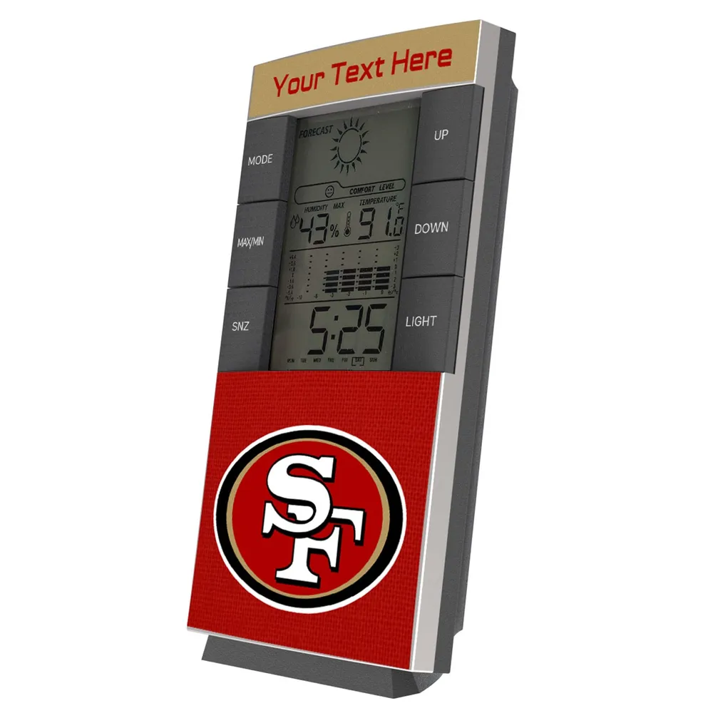 Lids San Francisco 49ers Personalized Digital Desk Clock Brazos Mall