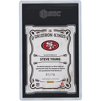 Steve Young San Francisco 49ers Autographed 2010 Panini Threads Gridiron Kings #16 #1/10 SGC Authenticated 9 Card