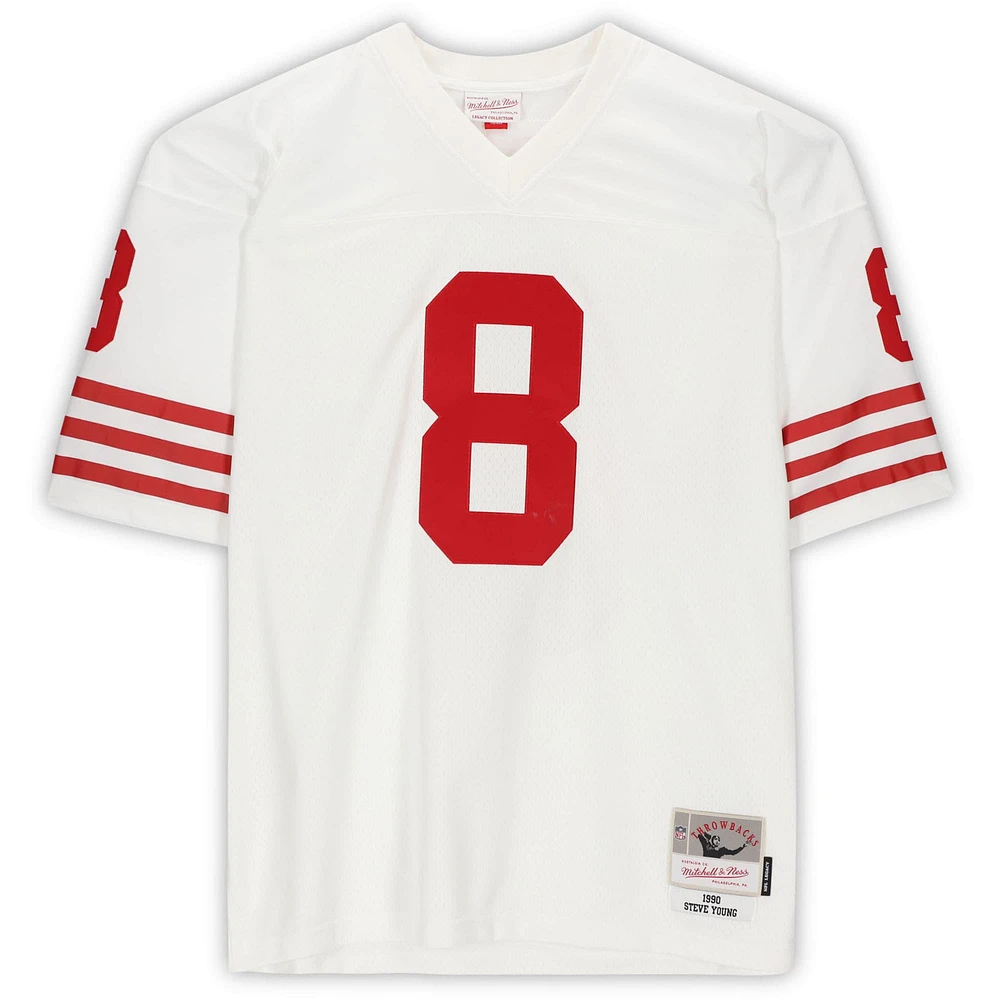 Maillot réplique autographié par Steve Young des San Francisco 49ers par Mitchell & Ness