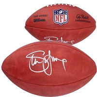 Ballon de football professionnel Wilson Duke en couleur autographié par Steve Young des 49ers de San Francisco