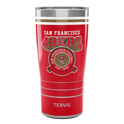 Tervis San Francisco 49ers 20oz. Gobelet vintage en acier inoxydable