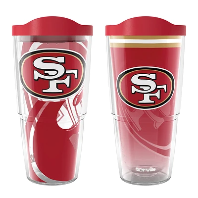 Tervis  San Francisco 49ers 24oz NFL 2 PACK Genuine & Forever Fan