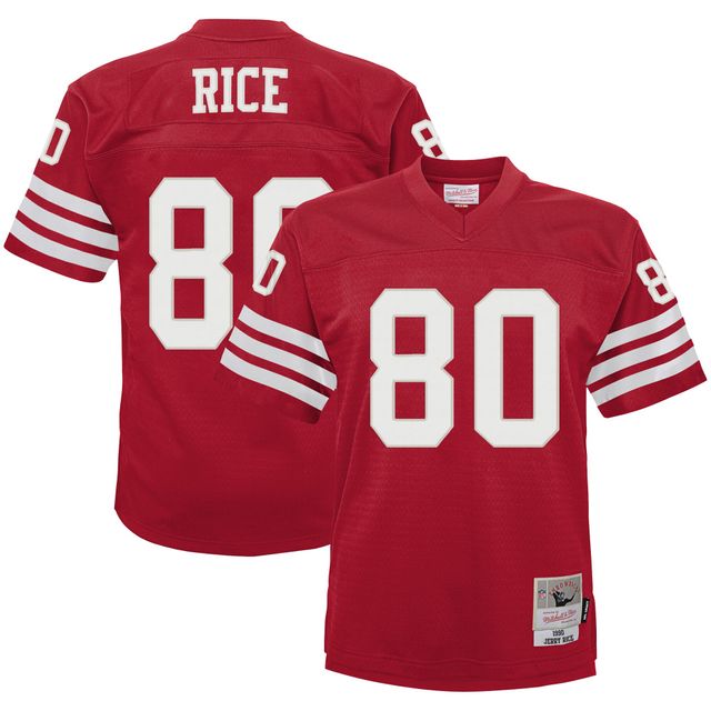 Maillot Mitchell & Ness Jerry Rice Scarlet San Francisco 49ers 1990 Retraité Legacy Jersey