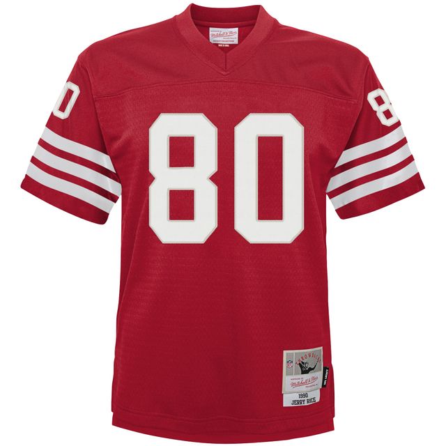 Maillot Mitchell & Ness Jerry Rice Scarlet San Francisco 49ers 1990 Retraité Legacy Jersey