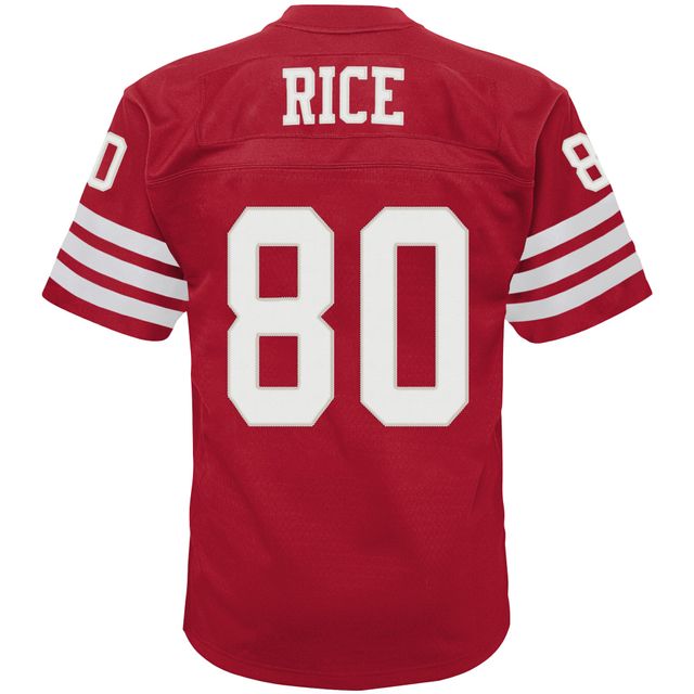 Maillot Mitchell & Ness Jerry Rice Scarlet San Francisco 49ers 1990 Retraité Legacy Jersey