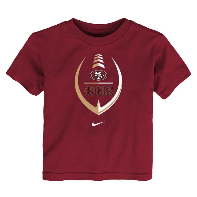 San Francisco 49ers Nike Team Logo Sideline Property Of Performance T-Shirt  - Scarlet