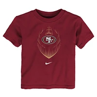 T-shirt Nike Scarlet pour tout-petits avec légende des 49ers de San Francisco