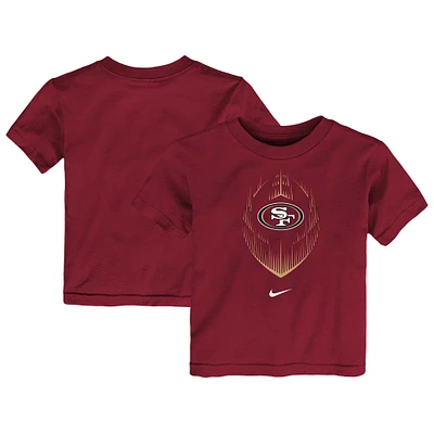 T-shirt Nike Scarlet pour tout-petits avec légende des 49ers de San Francisco