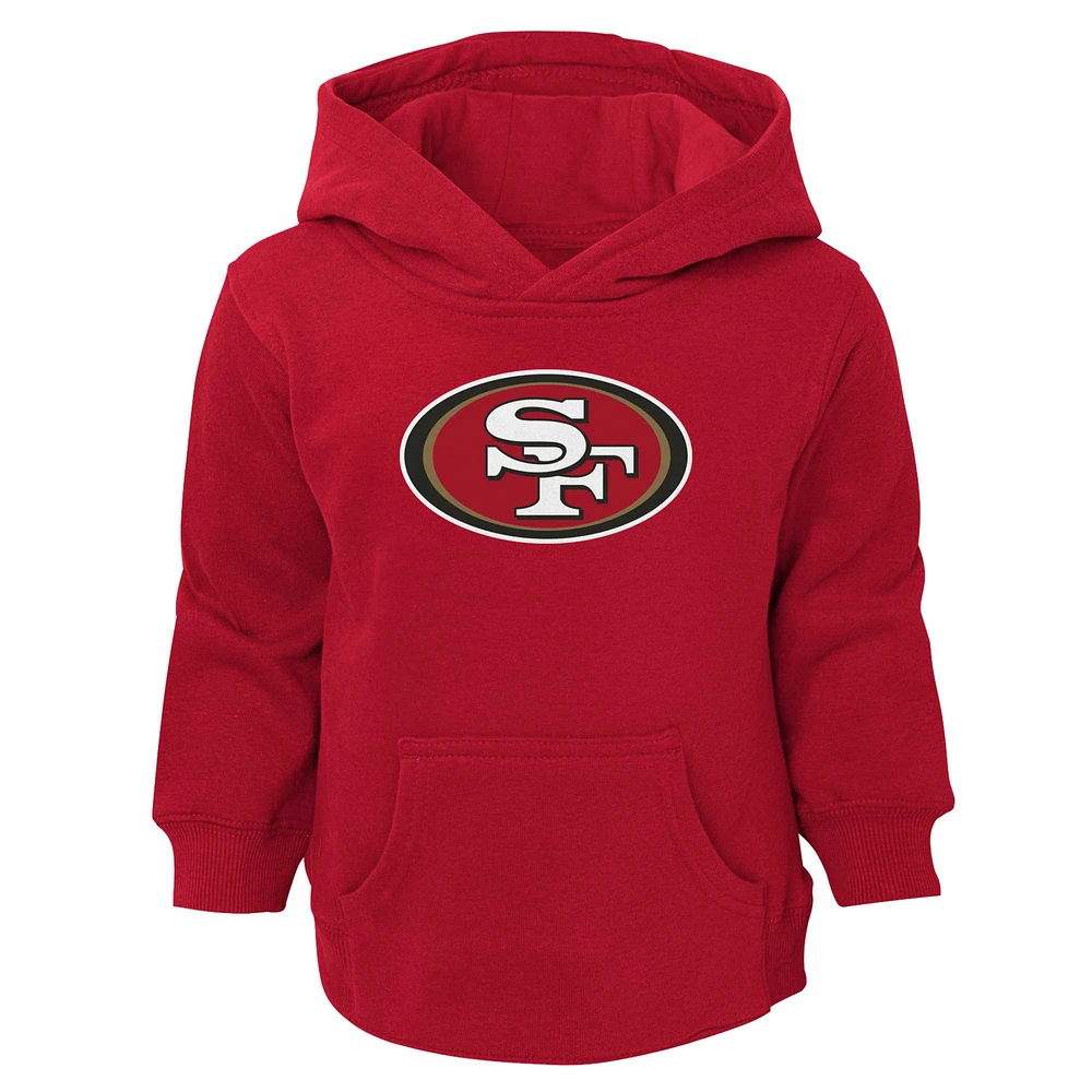 Sweat à capuche avec logo Scarlet San Francisco 49ers pour tout-petit