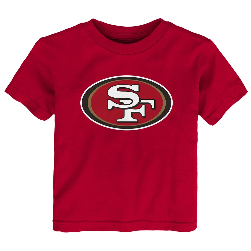 T-shirt avec logo principal Scarlet San Francisco 49ers pour tout-petit