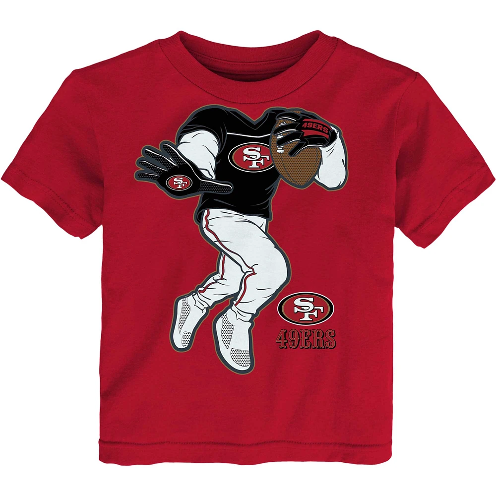 T-shirt à bras rigide Scarlet San Francisco 49ers pour tout-petit