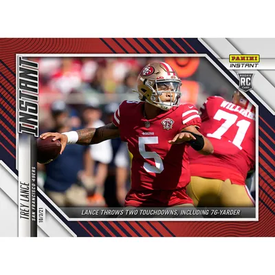 Trey Lance San Francisco 49ers Fanatics Exclusive Parallel Panini Instant NFL Week 4 Two Touchdowns Single Rookie Trading Card - Limited Edition of 99