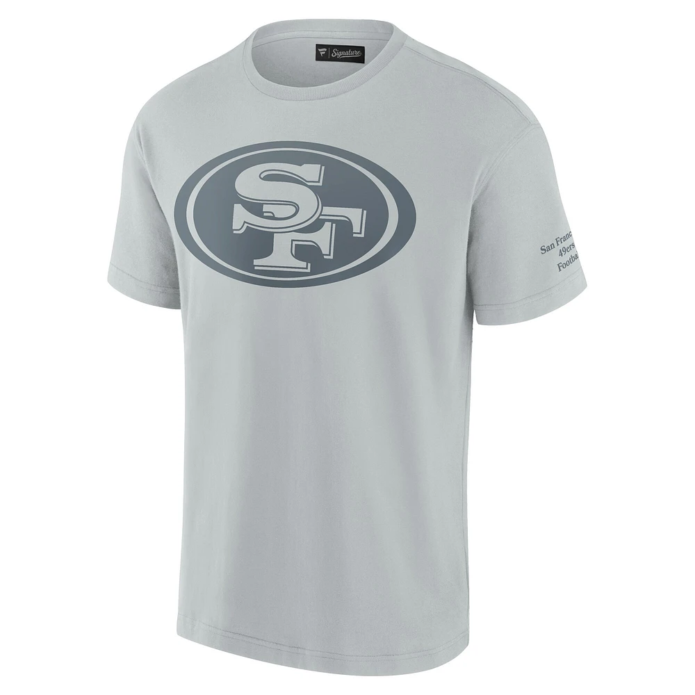 T-shirt unisexe Fanatics gris emblématique des 49ers de San Francisco