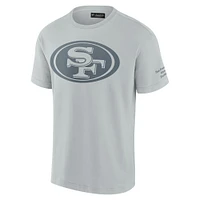 T-shirt unisexe Fanatics gris emblématique des 49ers de San Francisco