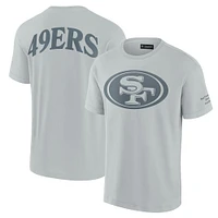 T-shirt unisexe Fanatics gris emblématique des 49ers de San Francisco