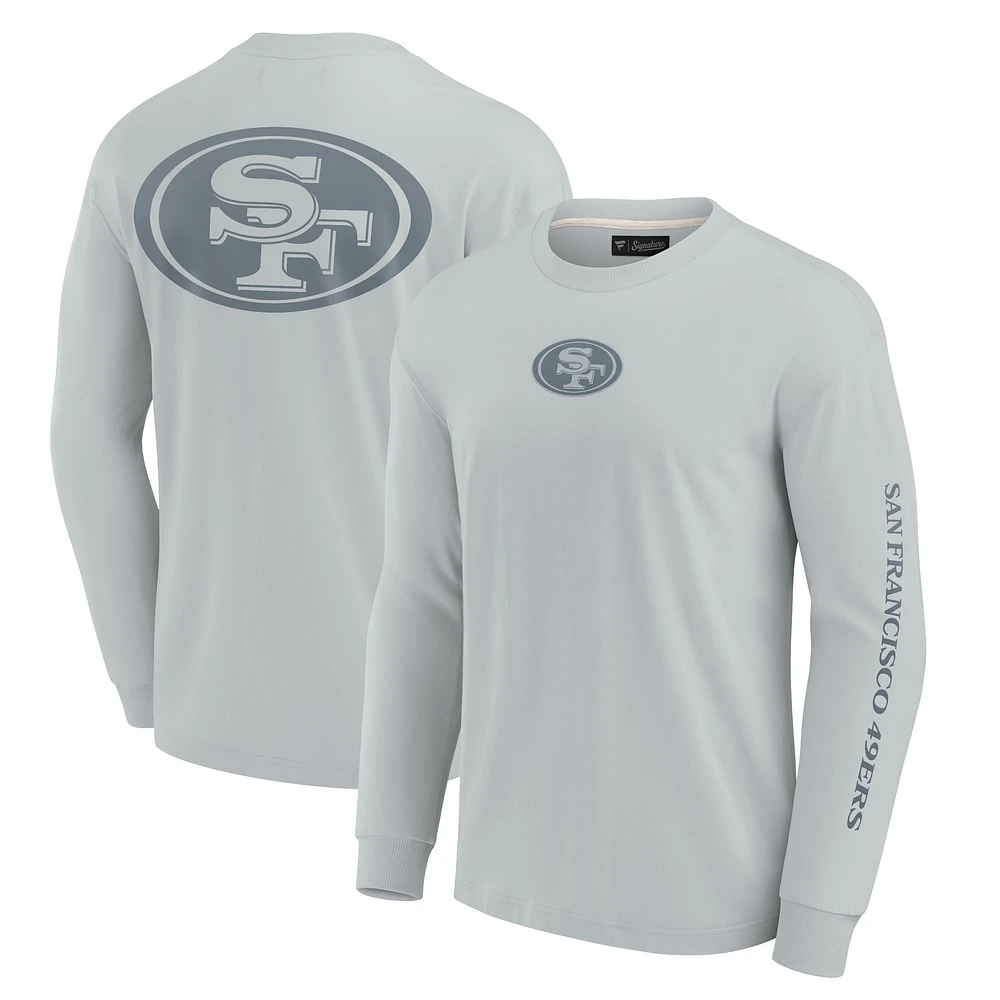 T-shirt unisexe à manches longues Fanatics gris San Francisco 49ers Elements Strive