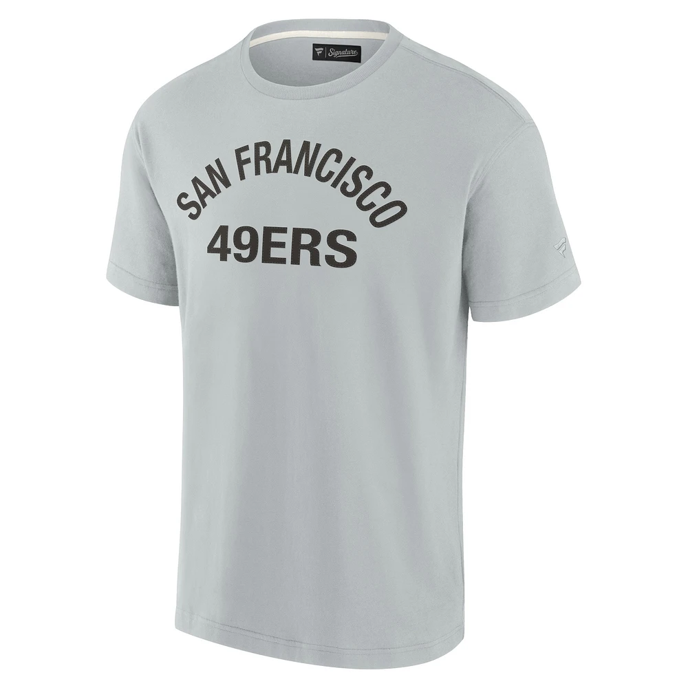 T-shirt unisexe à manches courtes Fanatics gris San Francisco 49ers Elements Super Soft