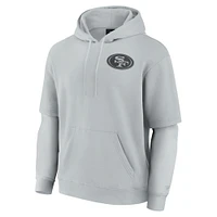 Sweat à capuche unisexe Fanatics gris San Francisco 49ers Sleek Elements