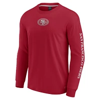 Unisex Fanatics  Scarlet San Francisco 49ers Elements Strive Long Sleeve T-Shirt