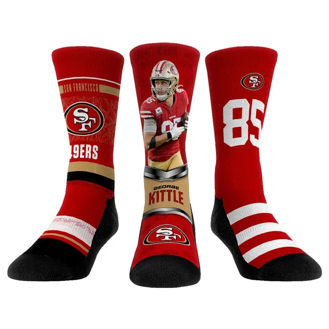 Lids San Francisco 49ers Rock Em Socks Fuzzy Crew Socks - Pink