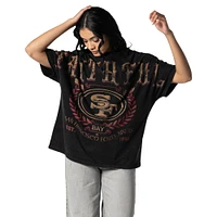 Unisex The Wild Collective Black San Francisco 49ers Dolman Sleeve T-Shirt