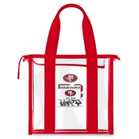 WEAR by Erin Andrews San Francisco 49ers Stadium Tote Bag with Team Color Trim