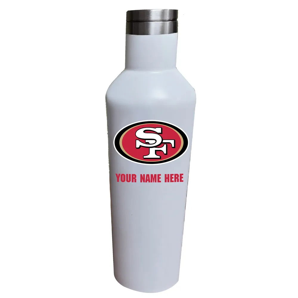 White San Francisco 49ers 17oz. Personalized Infinity Stainless Steel Water Bottle