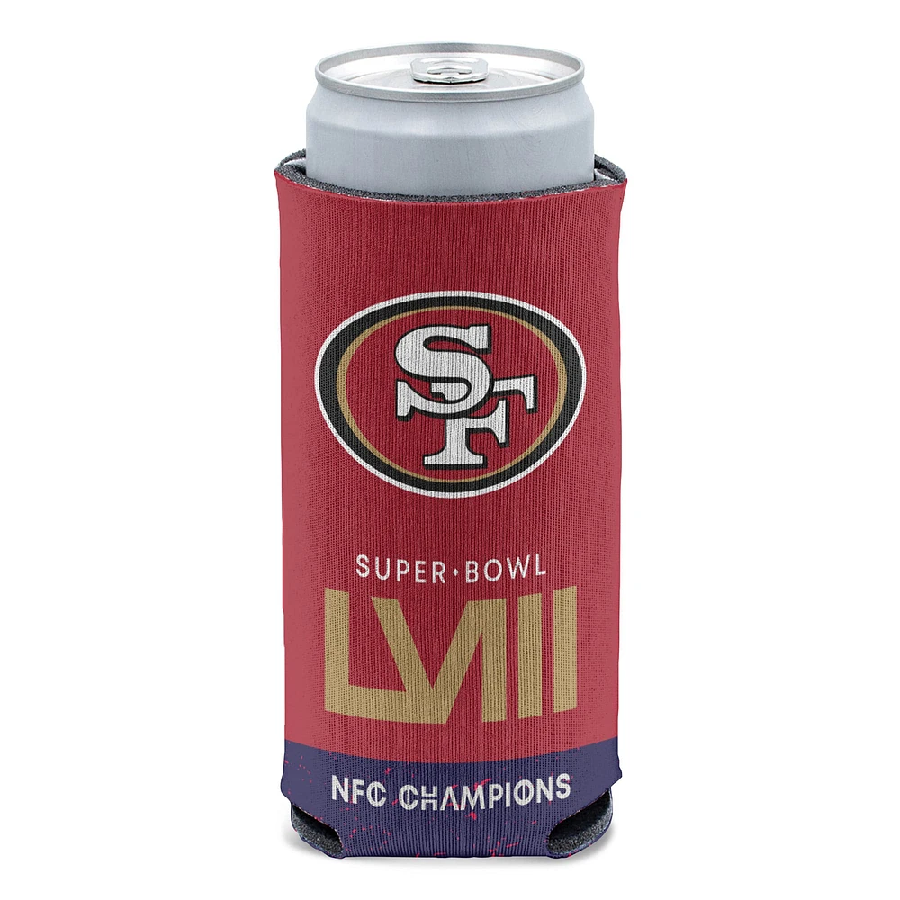 WinCraft San Francisco 49ers 2023 NFC Champions 12oz. Slim Can Cooler