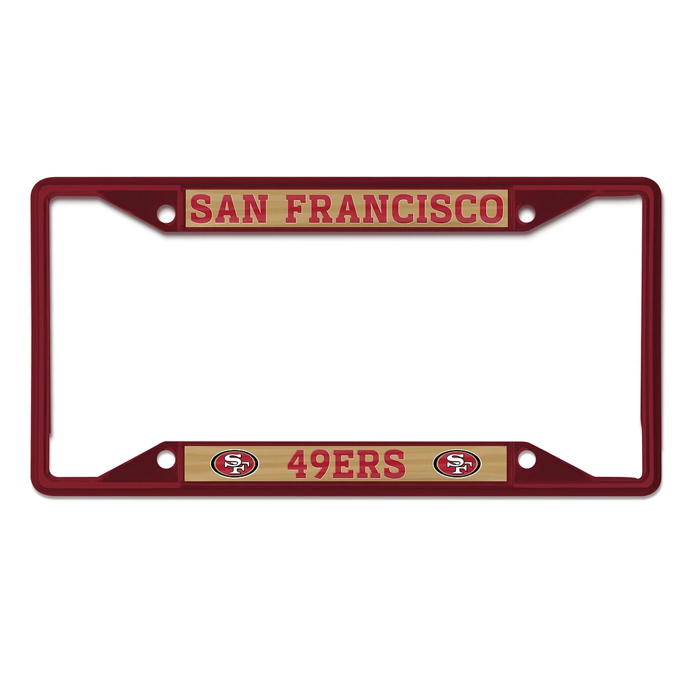 WinCraft San Francisco 49ers Chrome Color License Plate Frame